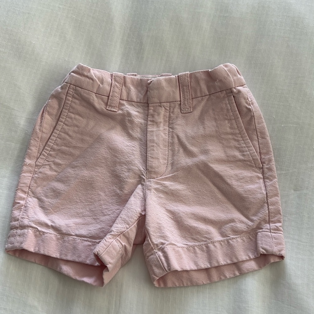 Light pink Crewcuts chino 2T shorts